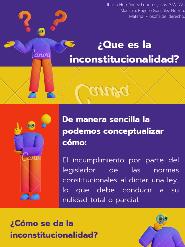 Concepto de inconstitucionalidad | PDF | Derecho Constitucional ...