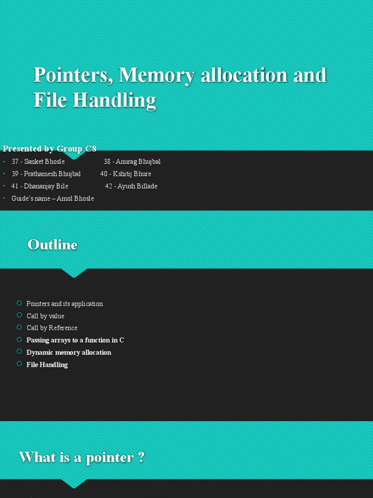 C08 Psap PPT2 21221 | PDF | Pointer (Computer Programming) | Parameter ...