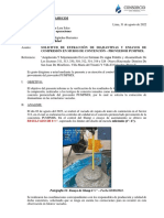 Informe N°10 Solicitud de Diamantinas en Muros de Contención - Proveedor Pumpmix