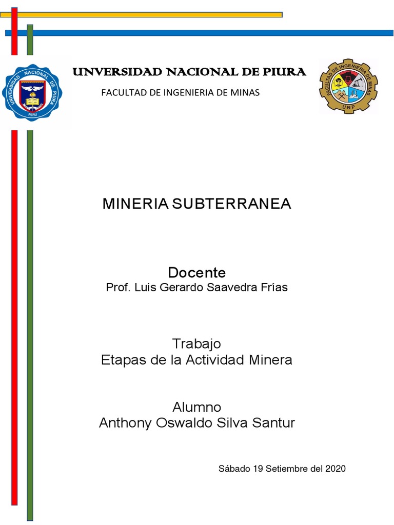 Etapas de La Actividad Minera | PDF | Minería | Prospección