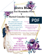 Invitación Boda