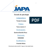 Terapia de juego para niña con problemas de apego