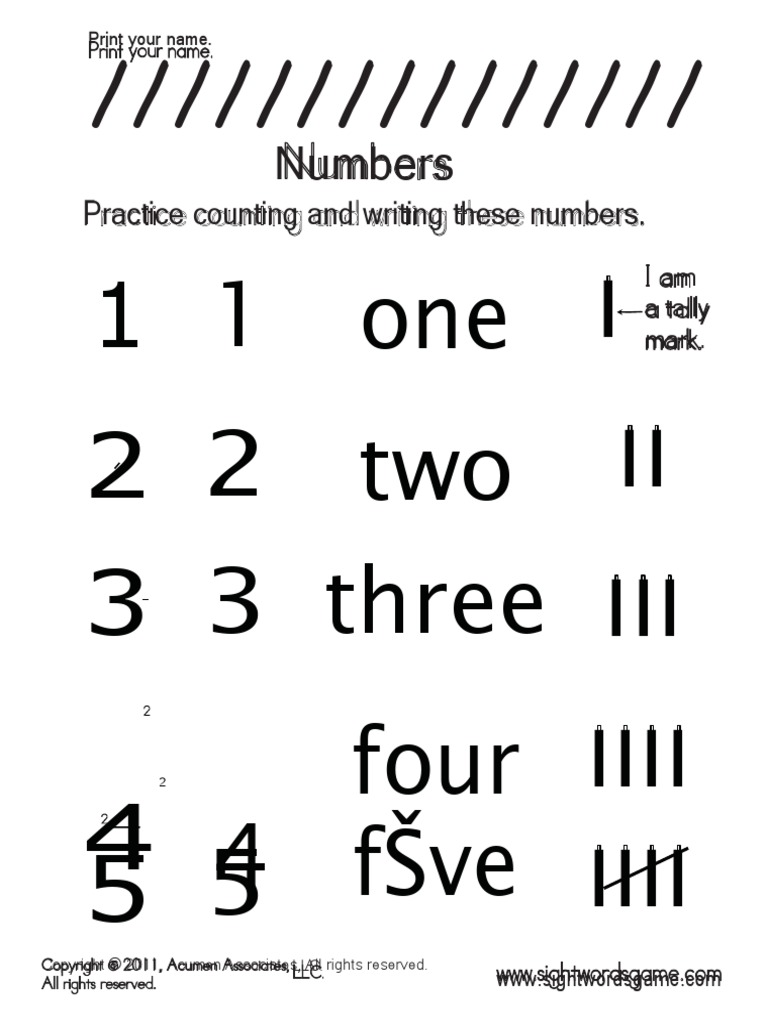 Numbers | PDF