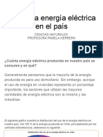 Uso de la energía eléctrica en el país