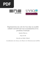 Représentation du cycle de l’eau dans un modèle radiatif convectif basé sur la maximisation de la prodution d’entropie.