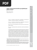 Cul tur a  or g ani z a c iona l  br a s i l e i r a  pós - g loba l i z a ç ão