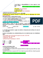 Fluxo de caixa operacional e contas contábeis