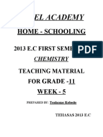 EXCEL ACADEMY CHEMISTRY LECTURE GRADE 11 WEEK 5