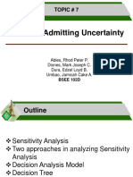 Topic No. VII-Decision Admitting Uncertainty