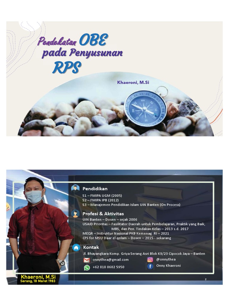 Pendekatan OBE Dalam Penyusunan RPS | PDF | Karier & Perkembangan