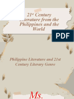 MODULE 1 Philippine Literature and 21st Century Literary Genres