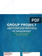 Group Project Practices and Principles of Management POLC Approach of Ration Store