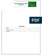 PROCEDIMIENTO - Orden y Limpieza