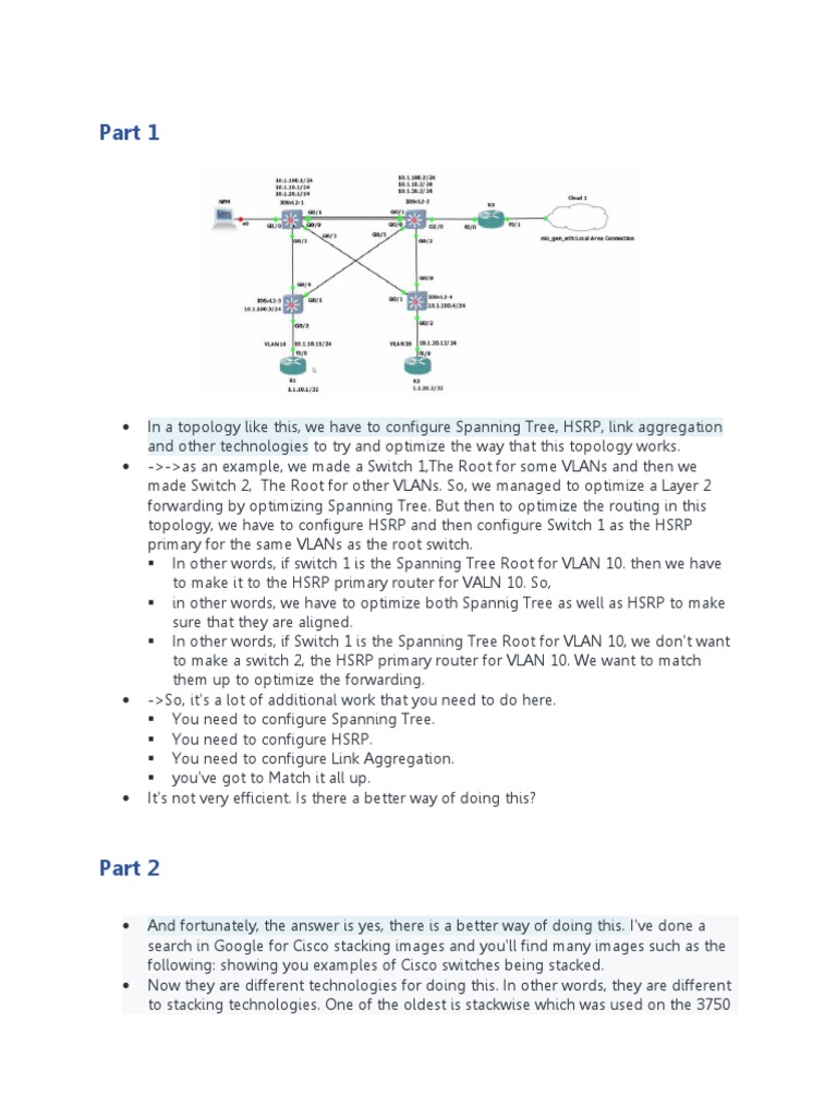 Switch Stacking PDF Network Switch Computer Network
