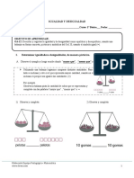 OA-12 Primero Basico - Matemática - Balanza