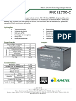 Bateria Chumbo-Ácido Regulada por Válvula FNC12700-C