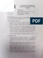 Declaracion de Integridad Del Representante Legal de La Empresa Oferente