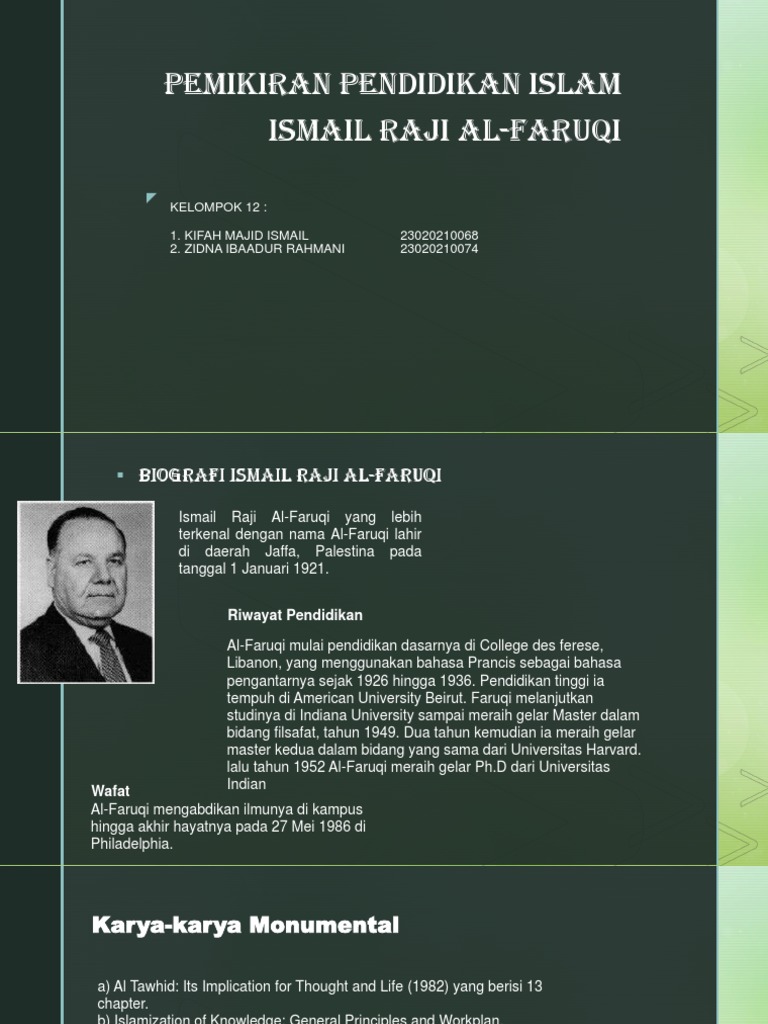 Pemikiran Ismail Raji Al-Faruqi | PDF