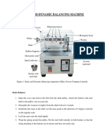 Static and Dynamic Balancing Machine