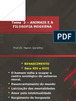 SLIDES_AULA_2_Tema 2 – ANIMAIS E A FILOSOFIA MODERNA