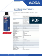 Ficha Técnica Del Producto Características: Lubricante Grasa Dielectrica 2083 10 Onz/284g. Spray CRC®