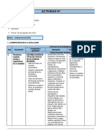 3° Grado - Actividad Del Dia 26 de Agosto