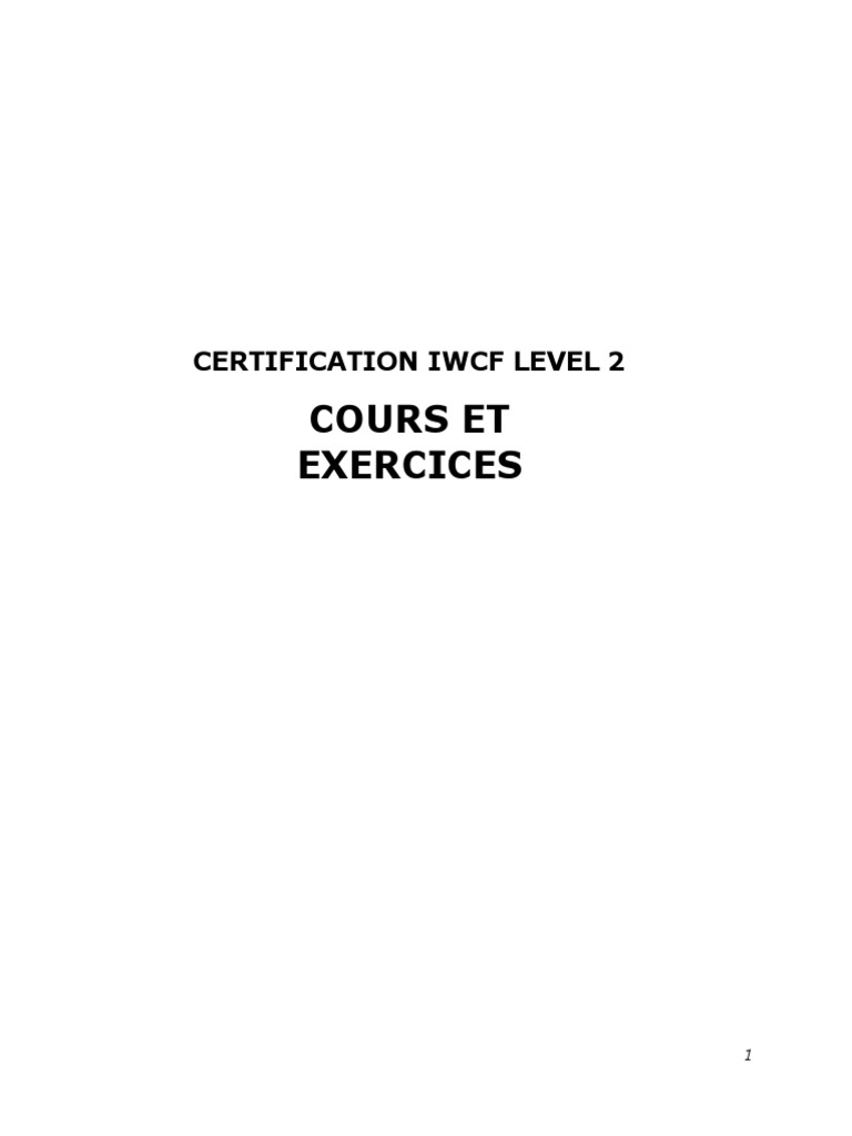 Iwcf Level 2 – IWCF Drilling Well Control Level 2 – OITV