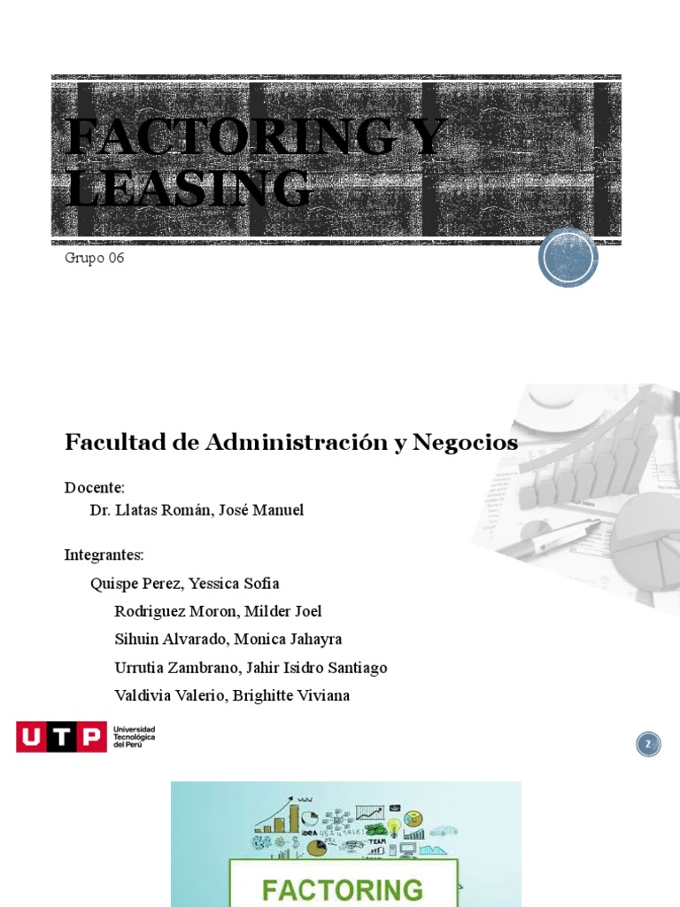 Factoring y Leasing: Guía Completa | PDF | Arrendamiento | Pagos