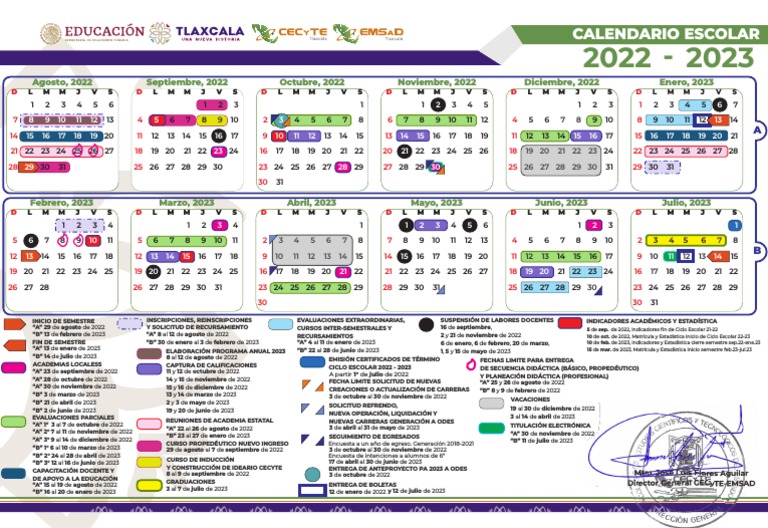 Calendario Escolar 2022 - 2023 | PDF