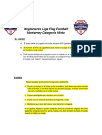 Reglamento Liga Flag Football Monterrey Categoría Mixto