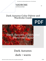 Dark Autumn Color Palette Guide - Dream Wardrobe