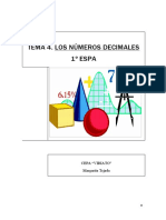 TEMA 4. Los Números Decimales