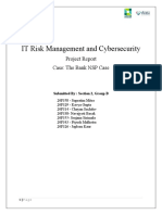 IT Risk Management and Cybersecurity Project Report on The Bank NSP Case