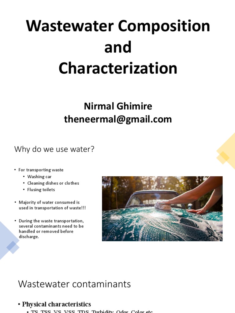 Wastewater Characteristics PDF Alkalinity Redox
