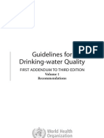 Guidelines For Drinking-Water Quality (WHO)