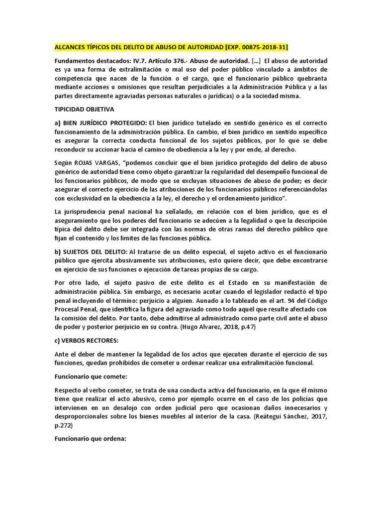 Delitos Contra Funcionarios Publicos Pdf Intención Derecho Penal