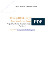 OrangeHRM - My Info Module Live Project