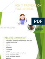 Promoción y prevención en salud oral: técnicas de cepillado y cuidados básicos