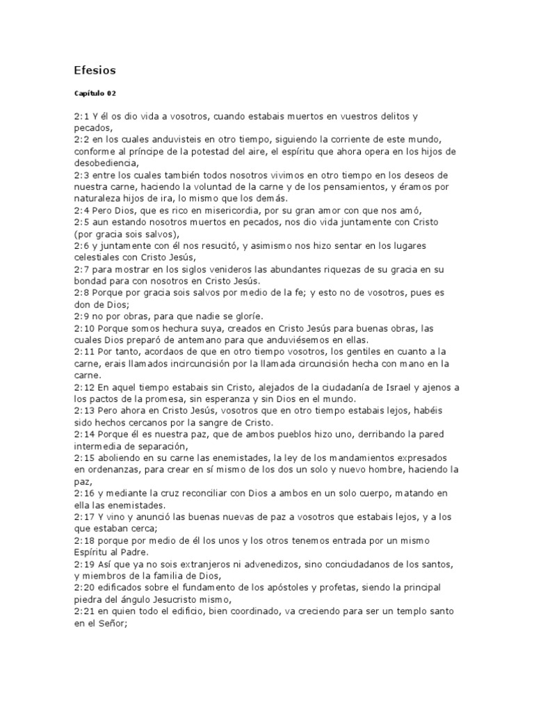 Efesios 2 | PDF | Cristo (título) | Creencia y doctrina cristiana