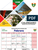 Calendario Actividades Colegio 2022