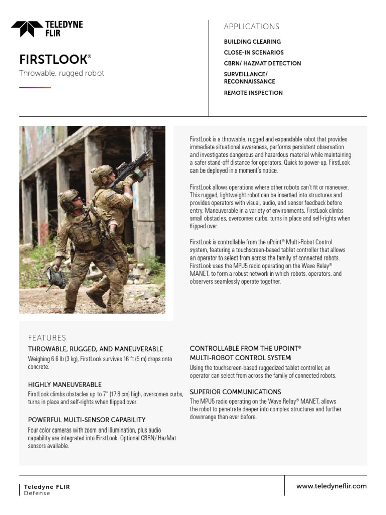FirstLook Datasheet US | PDF | Infrared | Wireless Ad Hoc Network