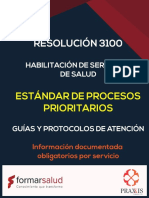 Informacion Documentada Obligatorios Por Servicio Curso Res 3100 de 2019 Procesos Prioritarios
