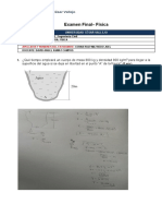 EXAMEN FINAL FÍSICA - UCV 2022 1 Joel Cerna