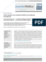 Cómo Impulsar Una Sociedad Científica de Estudiantesde Medicina