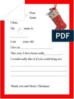 Dear Santa Claus Letter For YL