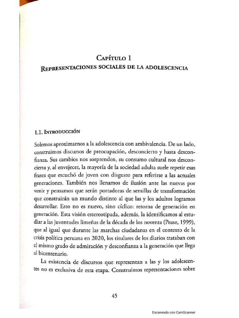 Semana 02.2 Pease Et Al (2022) Representaciones Sociales de La
