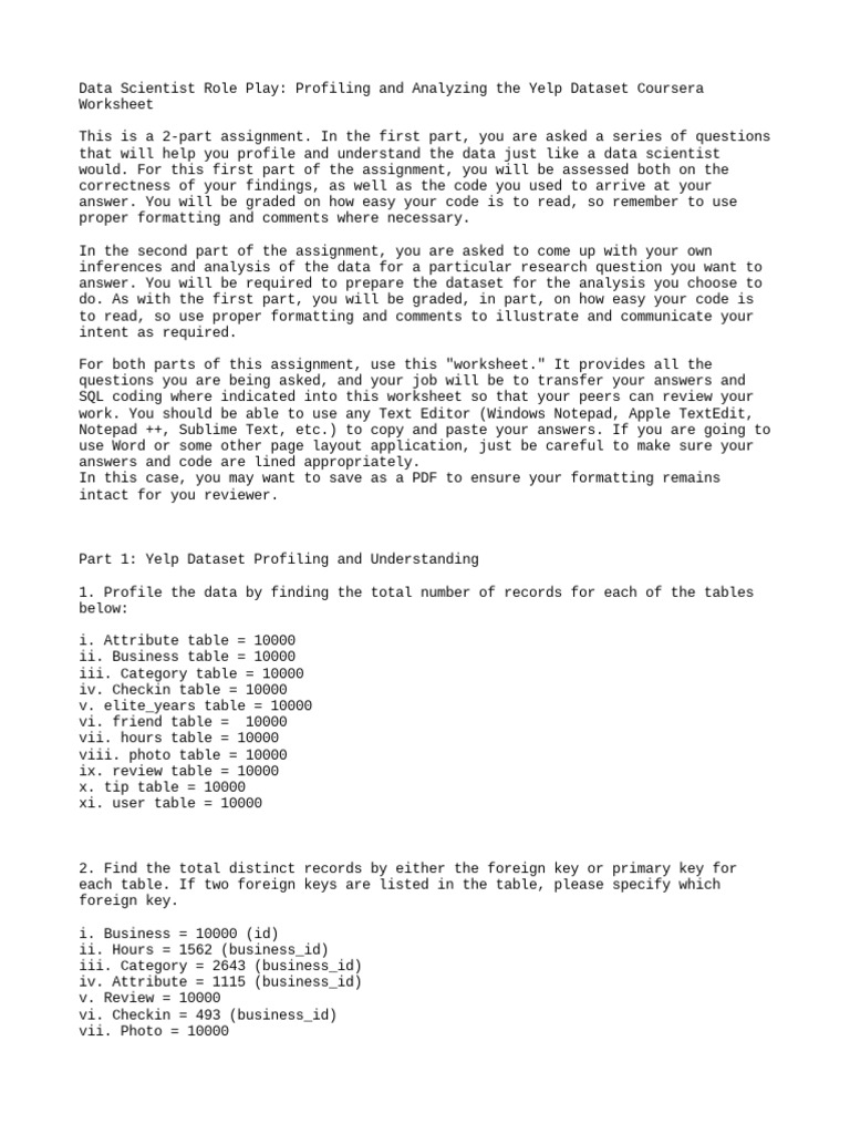 Data Scientist Role Play | PDF | Data | Information Science