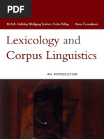 Download Halliday - Lexicology and Corpus Linguistics by Ionela Chirita SN59238137 doc pdf