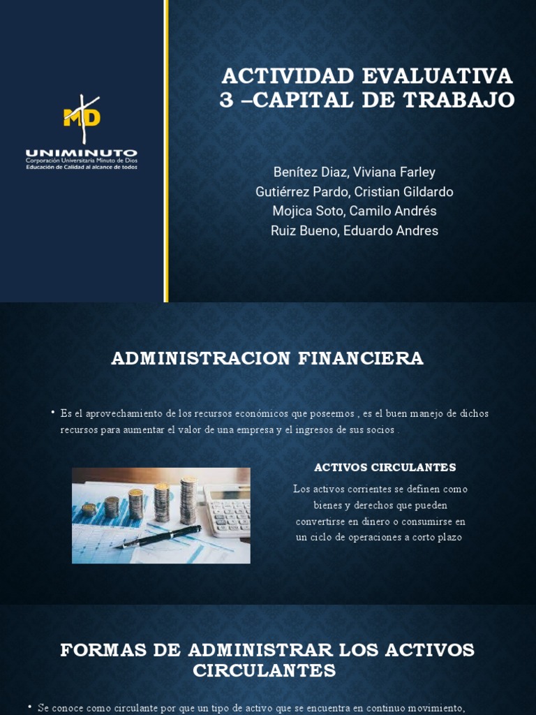 Administracion Financiera Actividad 3 Final | PDF | Capital de trabajo ...