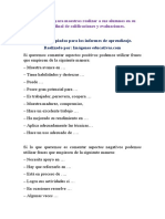 Comentarios para Maestros Realizar A Sus Alumnos en Su Reporte Final de Calificaciones y Evaluaciones